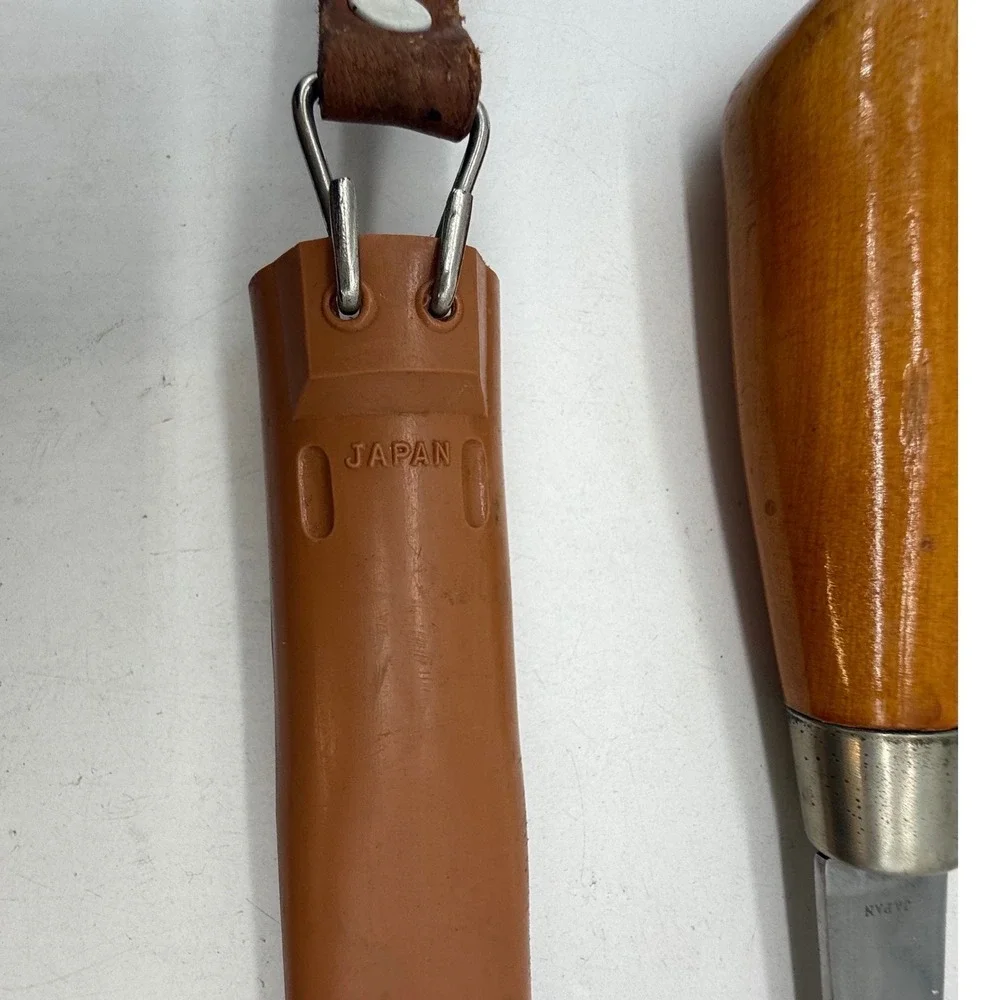 South Bend Norseman Fillet Knife Japan Stainless Steel Wood Handle with Sheath
